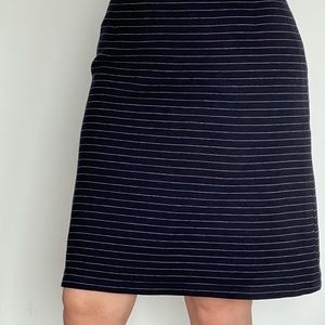 Skirt blue white stripes